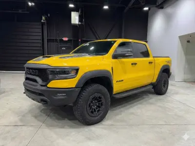 Certified, one-owner, Clean Carfax, garage kept, local vehicle, non-smoker 2023 Ram 1500 TRX in Yellow with Black interior – front exterior view